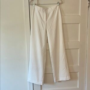 Kookai Cream Wide-Leg Trousers